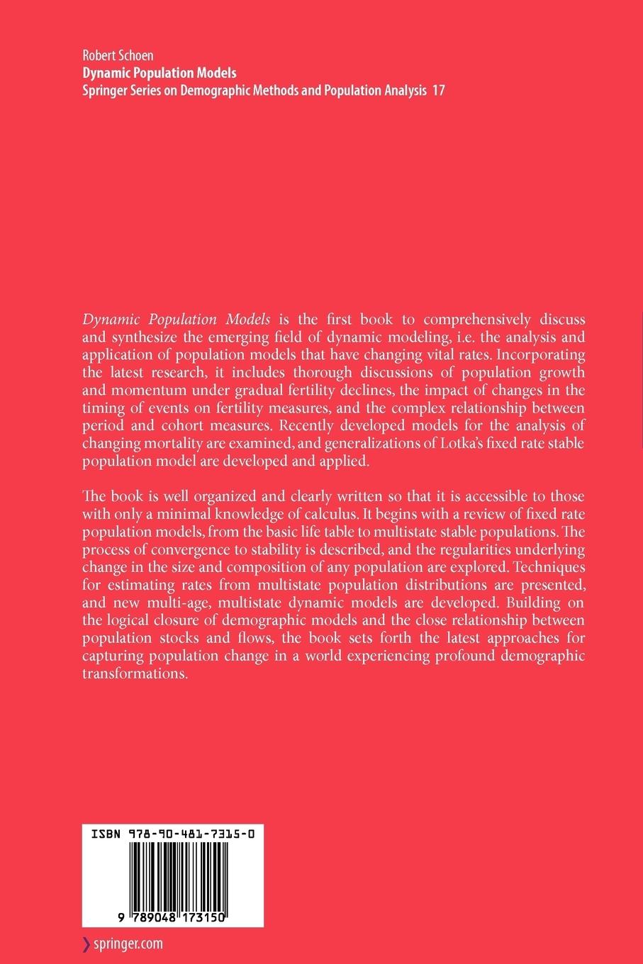 Rückseitencover Dynamic Population Models