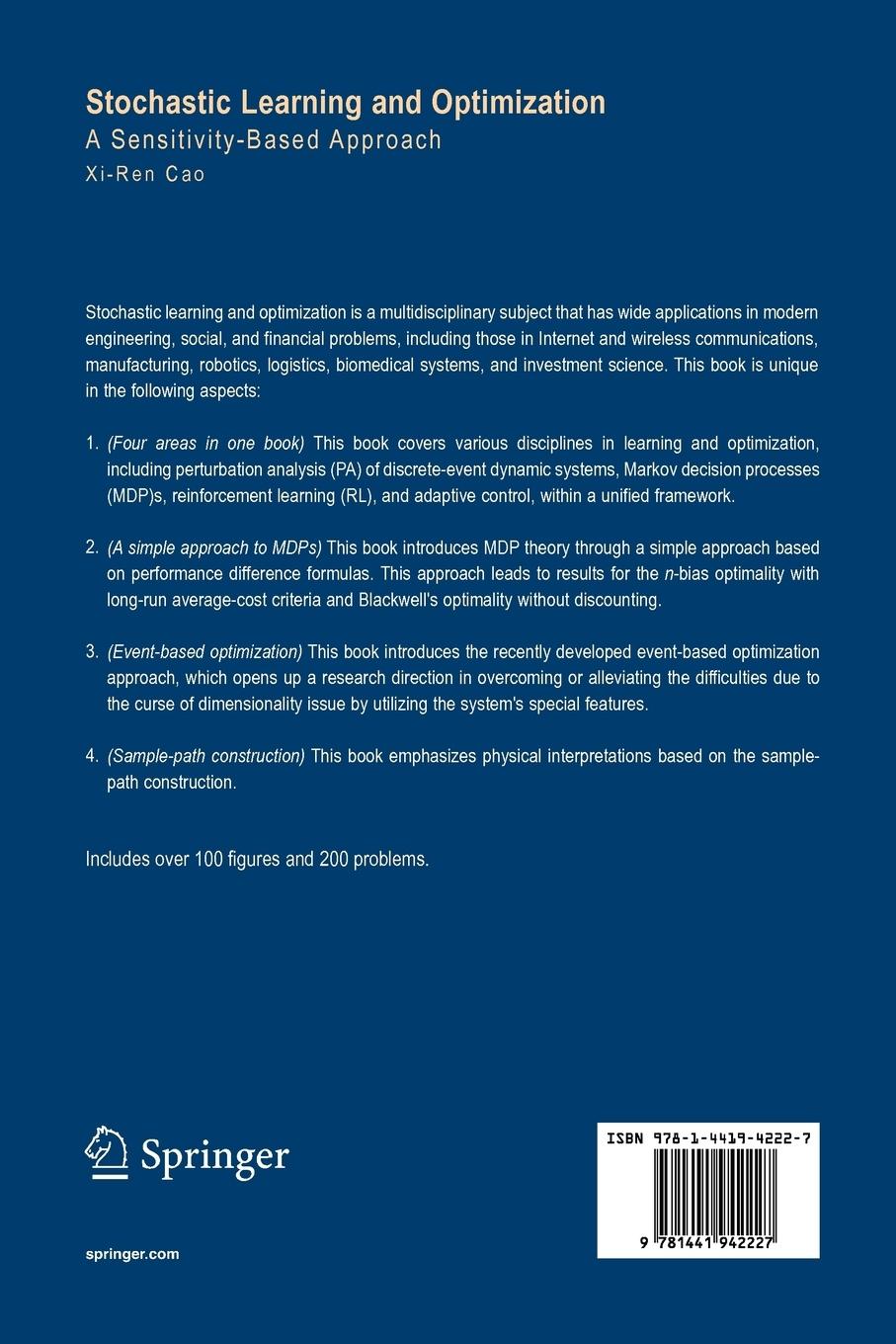 Rückseitencover Stochastic Learning and Optimization