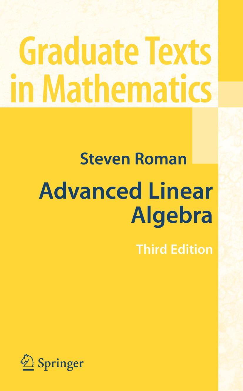 Vorderes Coverbild Advanced Linear Algebra