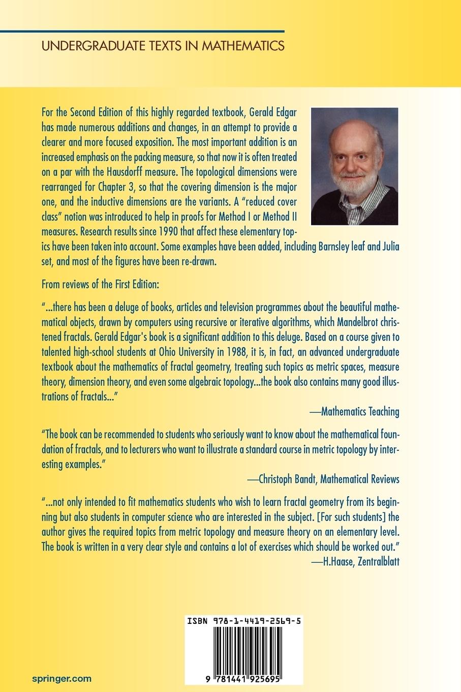 Rückseitencover Measure, Topology, and Fractal Geometry