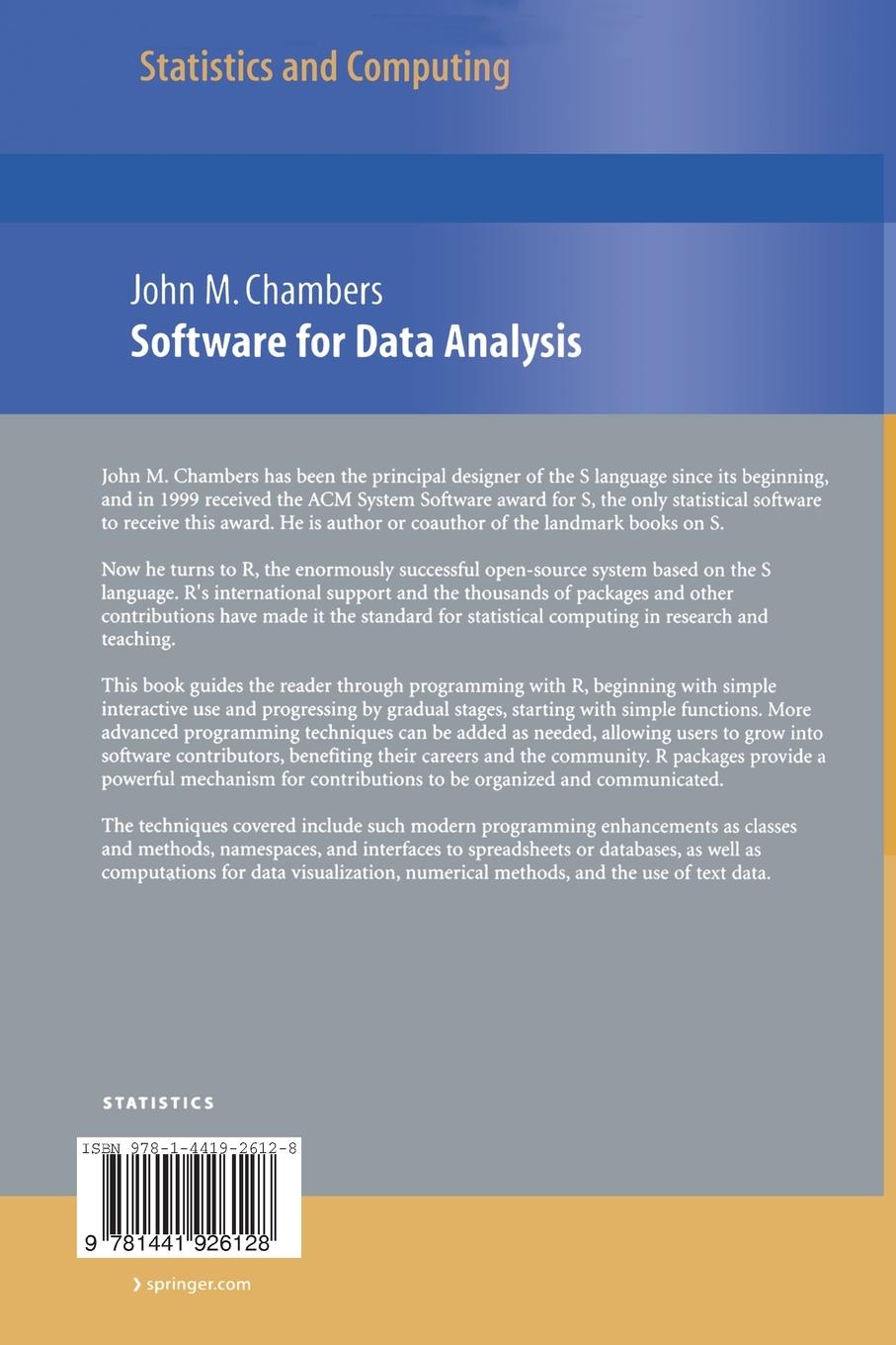 Rückseitencover Software for Data Analysis