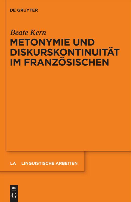 Vorderes Coverbild Metonymie und Diskurskontinuität im Französischen