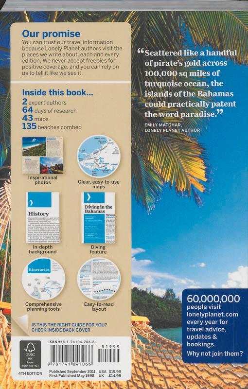 Rückseitencover Lonely Planet the Bahamas