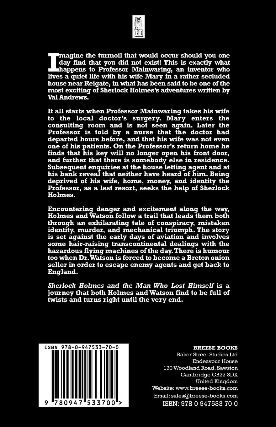 Rückseitencover Sherlock Holmes and the Man Who Lost Himself