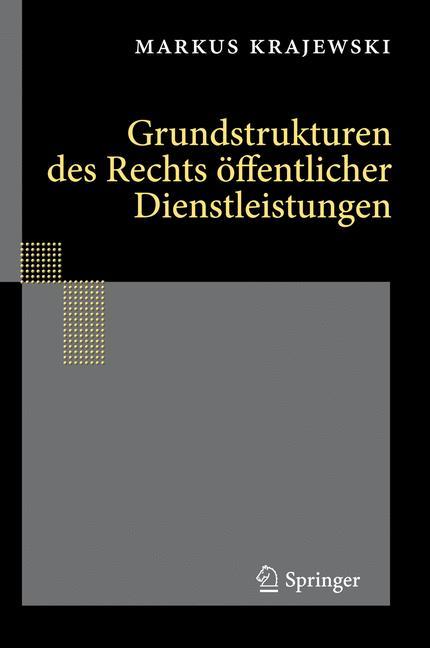 Vorderes Coverbild Grundstrukturen des Rechts öffentlicher Dienstleistungen