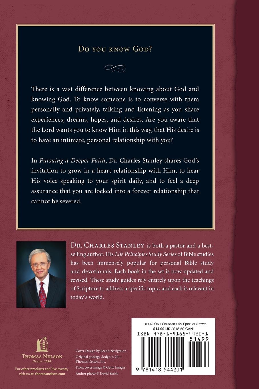 Rückseitencover The Pursuing a Deeper Faith