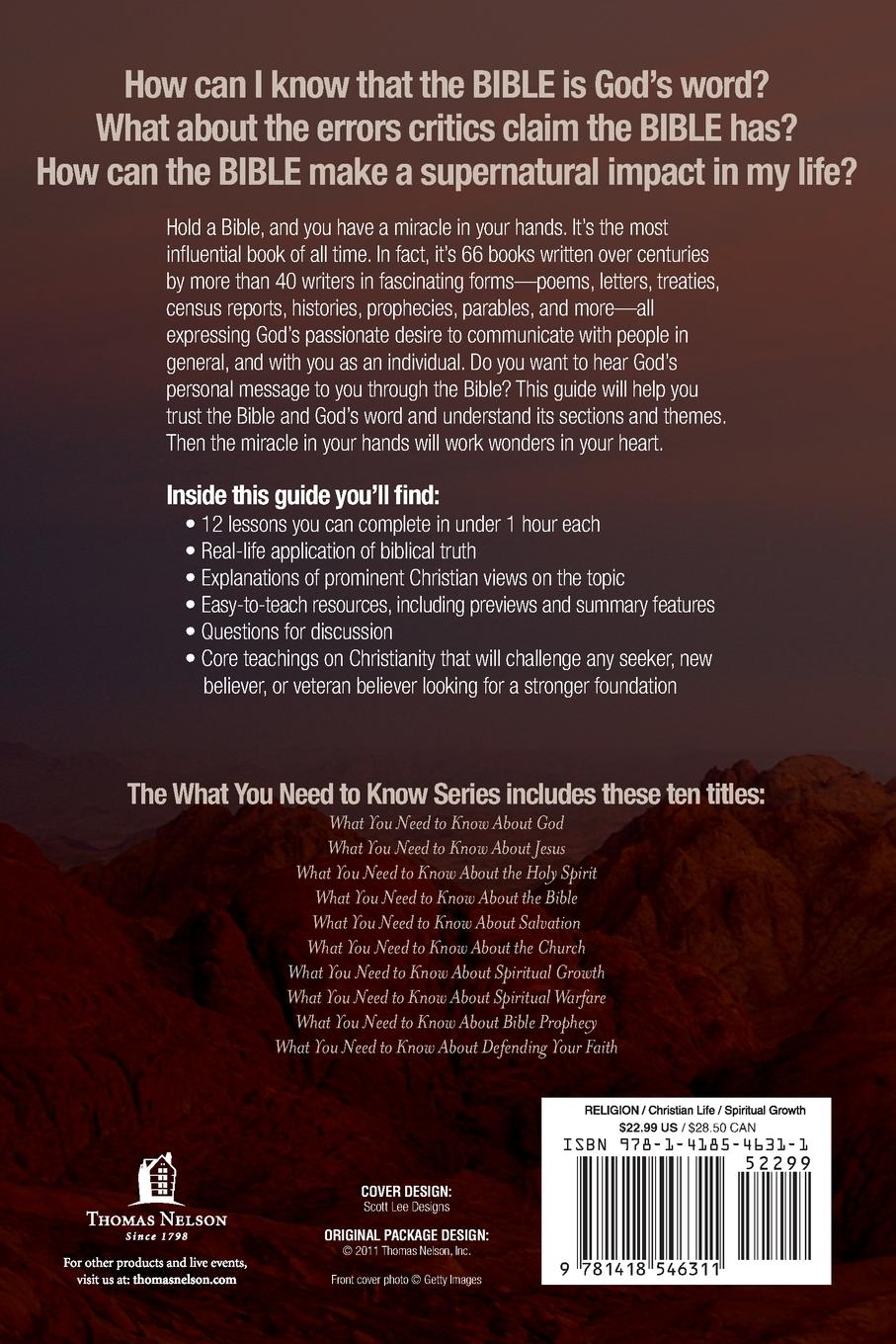 Rückseitencover The What You Need to Know about the Bible