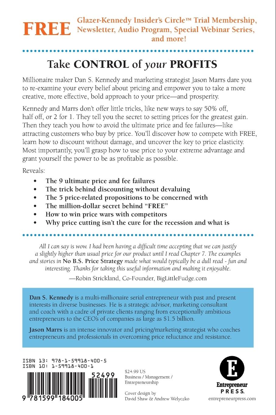 Rückseitencover No B.S. Price Strategy