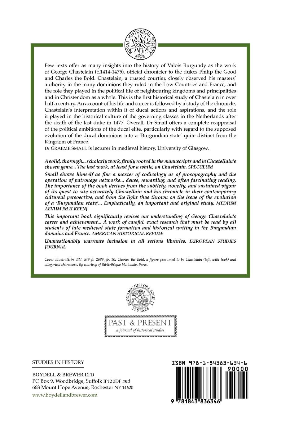 Rückseitencover George Chastelain and the Shaping of Valois Burgundy