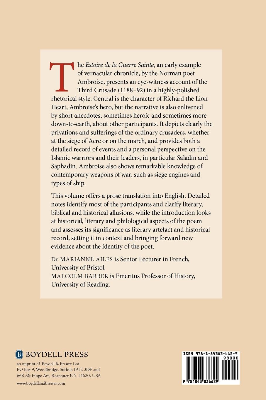 Rückseitencover The History of the Holy War