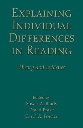 Vorderes Coverbild Explaining Individual Differences in Reading