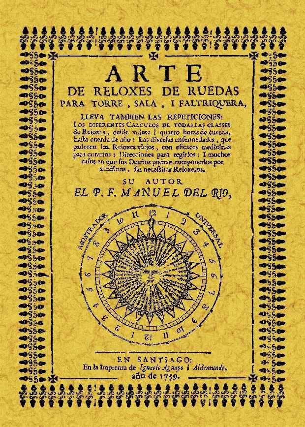 Vorderes Coverbild Arte de reloxes de ruedas para torre, sala y faltriquera