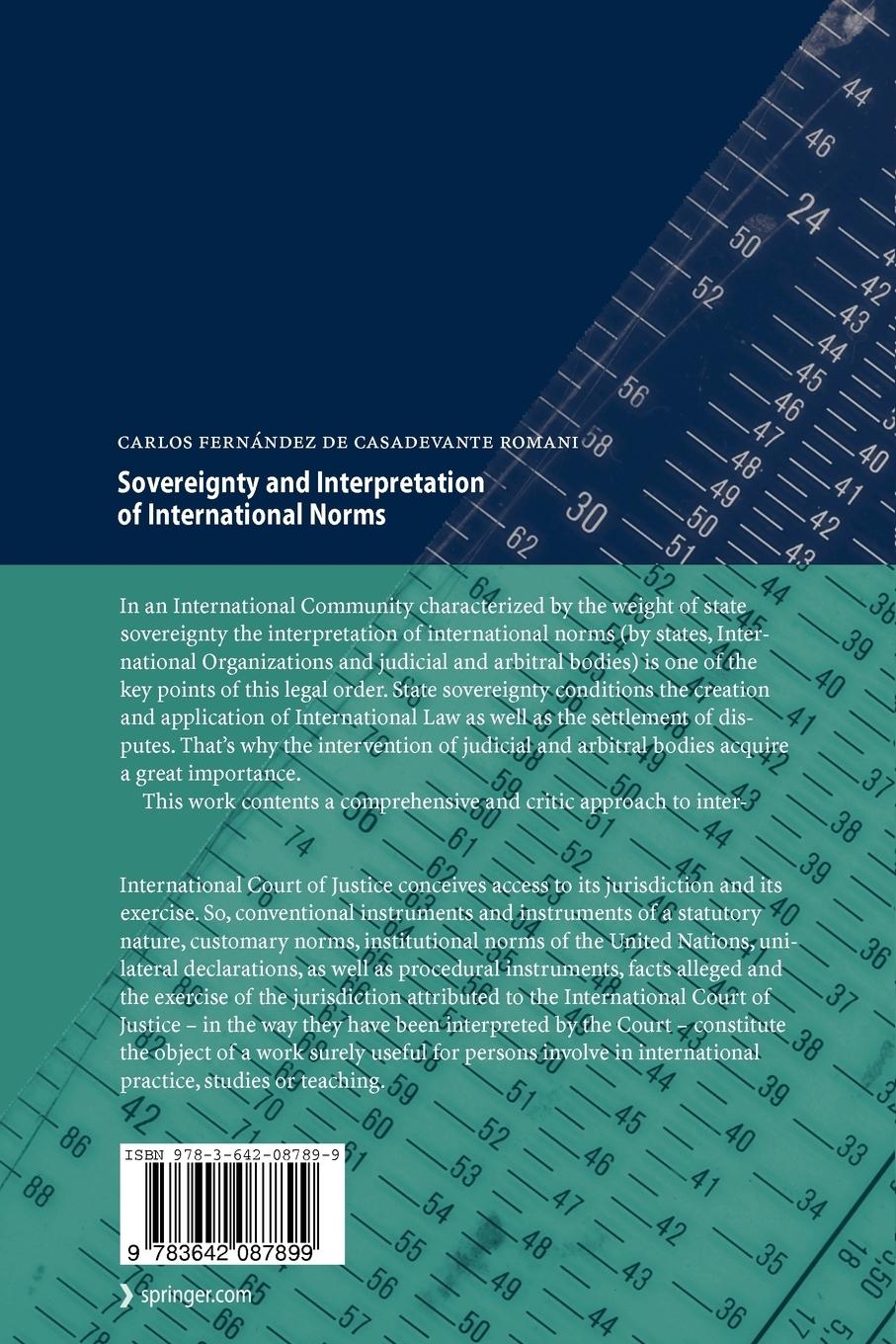 Rückseitencover Sovereignty and Interpretation of International Norms