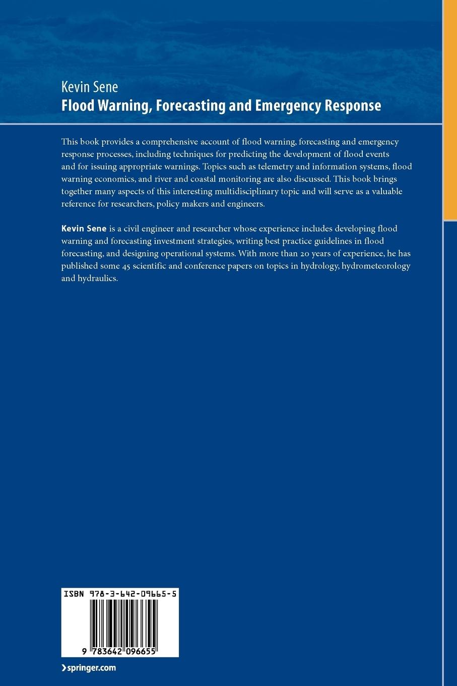 Rückseitencover Flood Warning, Forecasting and Emergency Response