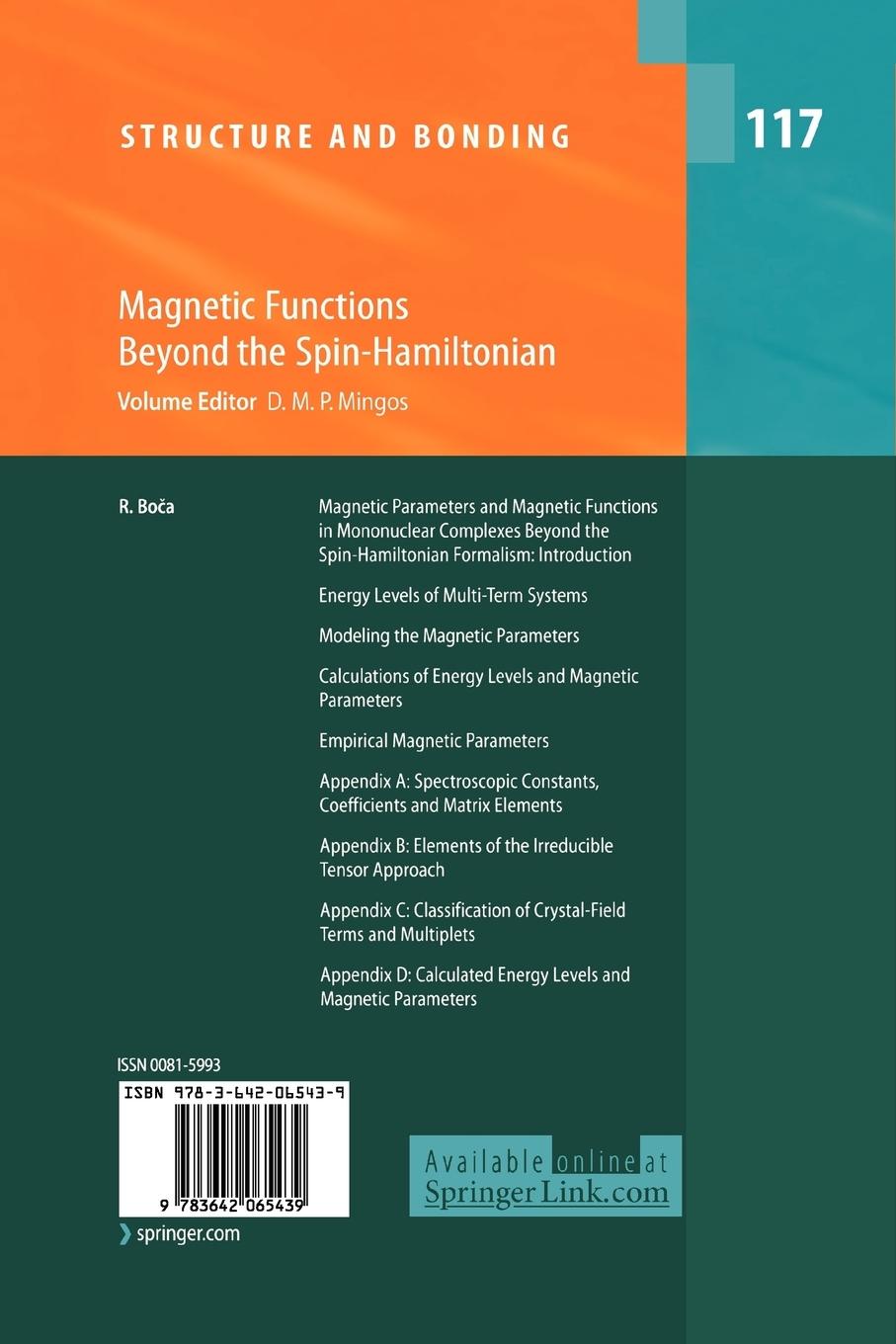 Rückseitencover Magnetic Functions Beyond the Spin-Hamiltonian
