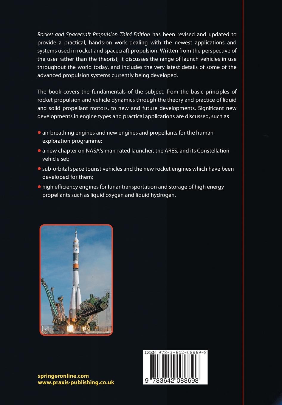 Rückseitencover Rocket and Spacecraft Propulsion