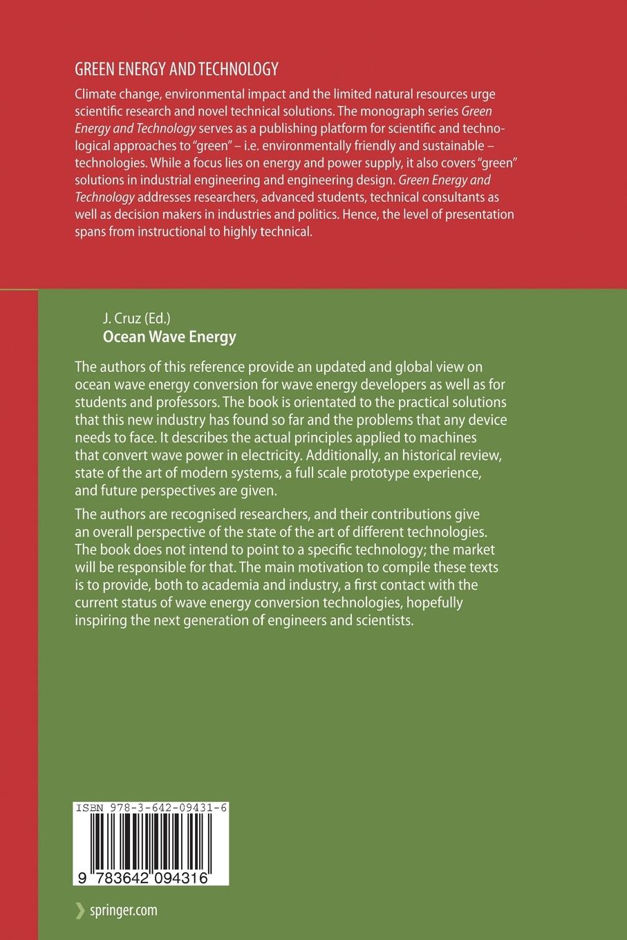 Rückseitencover Ocean Wave Energy
