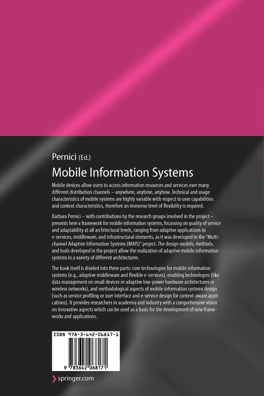 Rückseitencover Mobile Information Systems