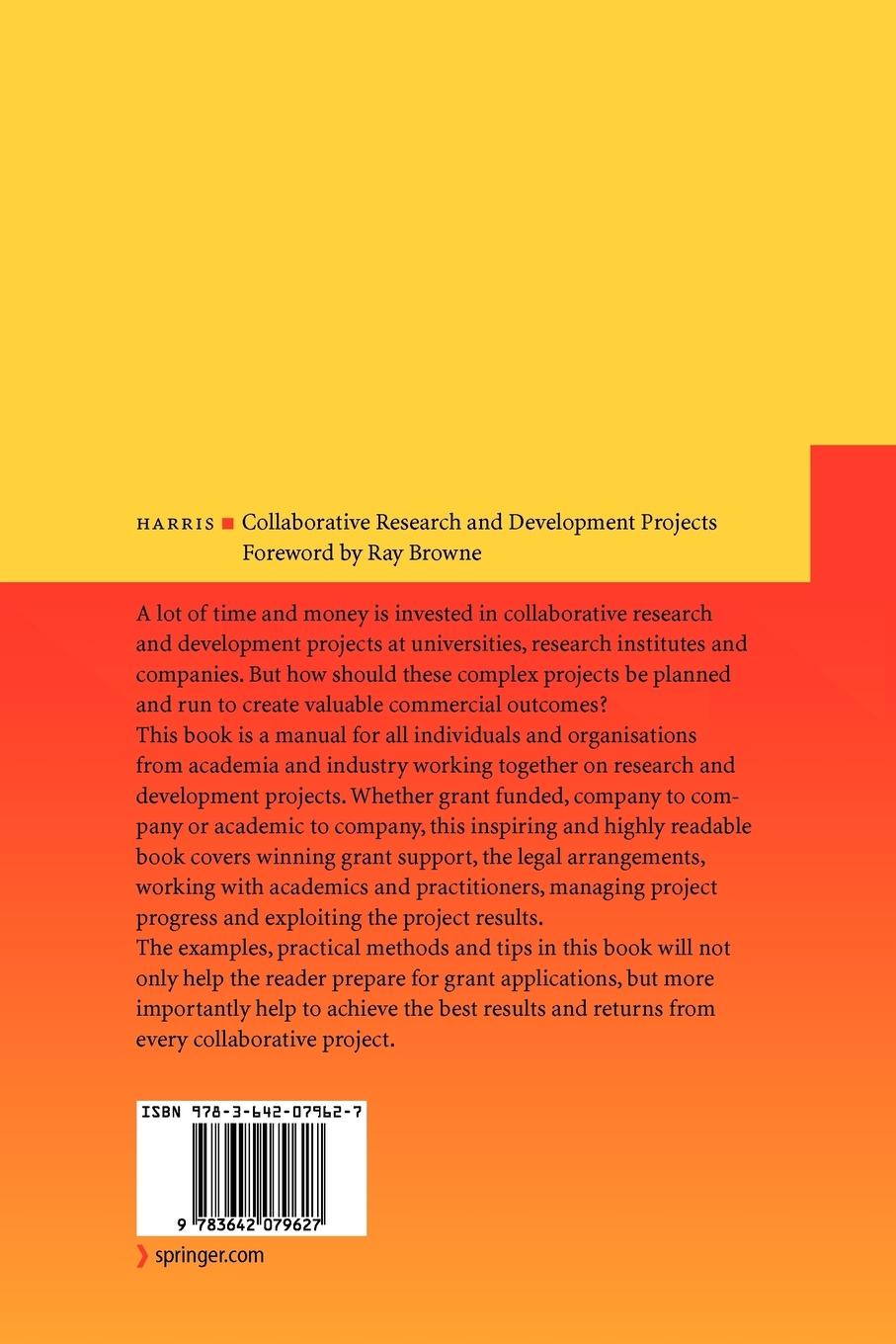 Rückseitencover Collaborative Research and Development Projects