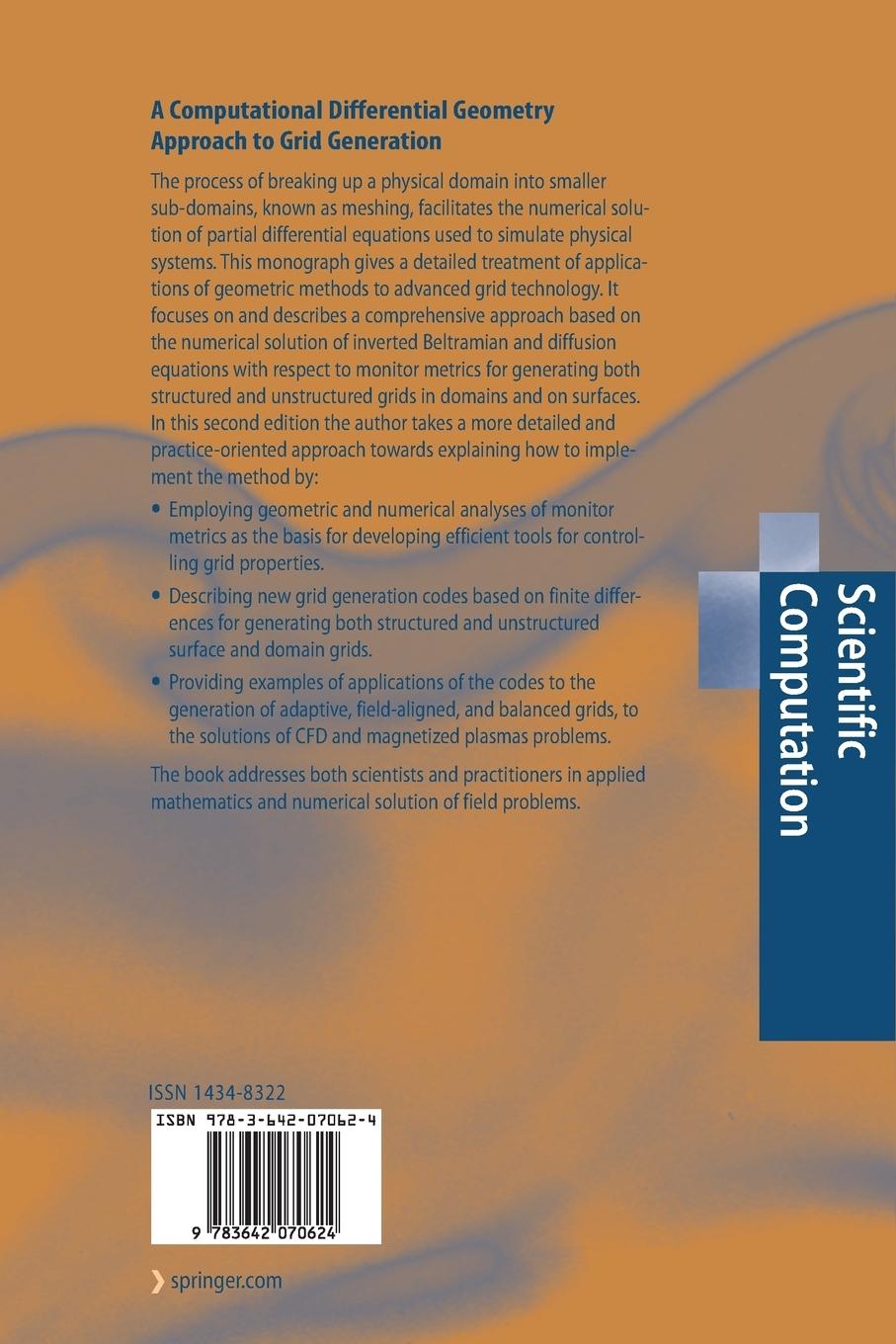 Rückseitencover A Computational Differential Geometry Approach to Grid Generation