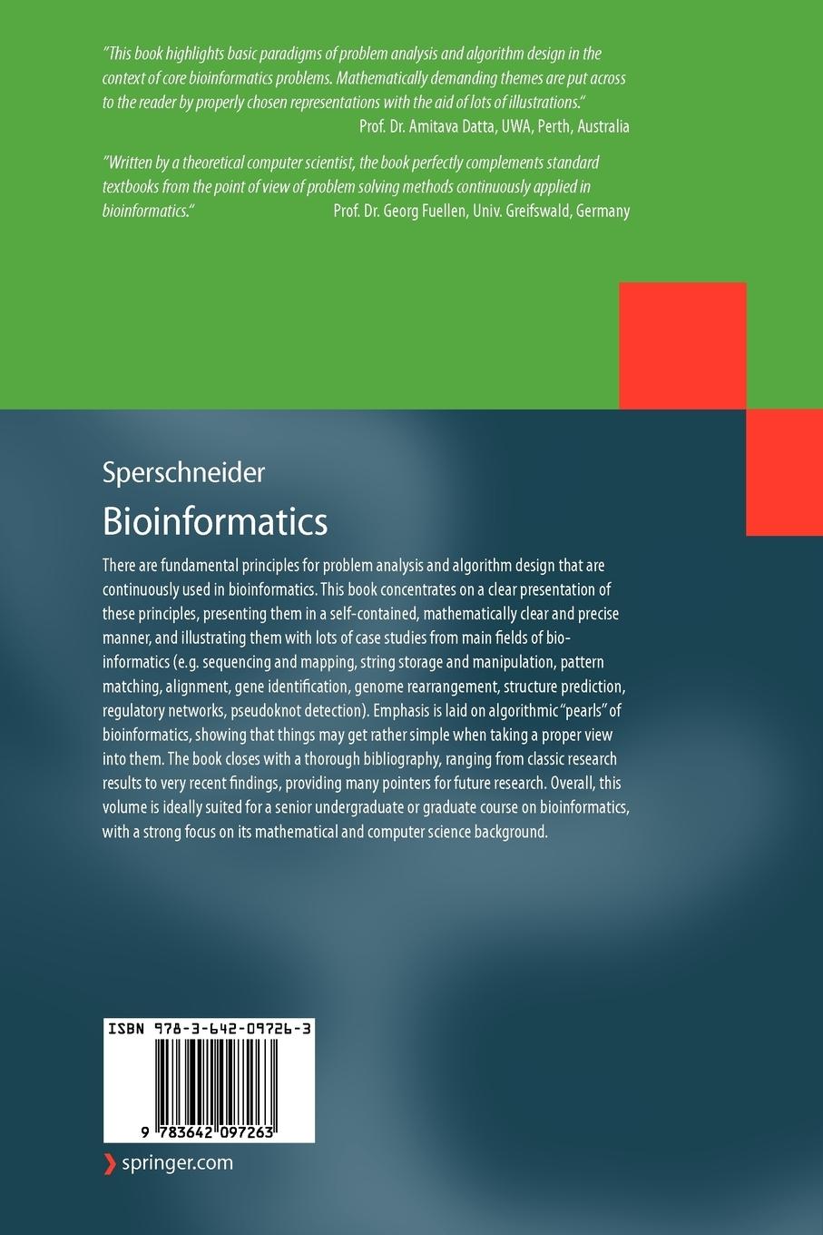Rückseitencover Bioinformatics