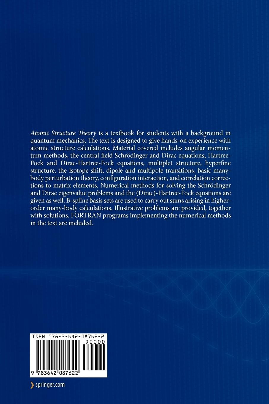 Rückseitencover Atomic Structure Theory