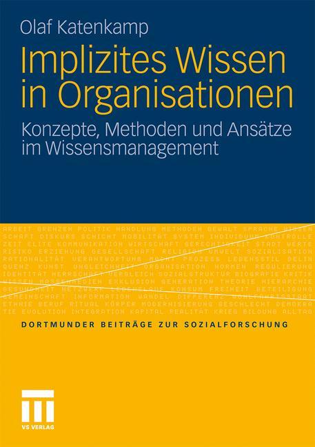 Vorderes Coverbild Implizites Wissen in Organisationen