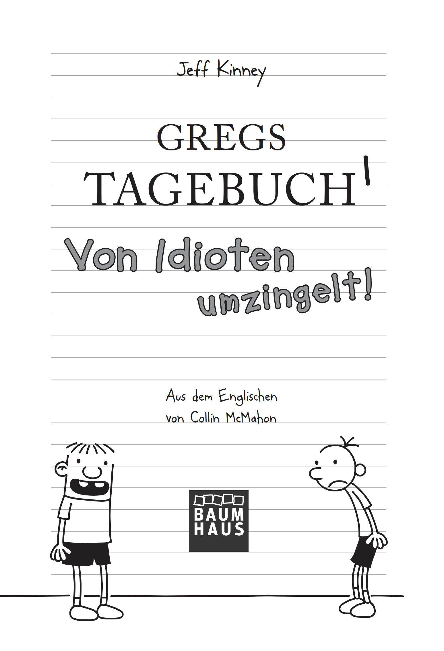 Beispielinhalt (Bild) Gregs Tagebuch 01. Von Idioten umzingelt!