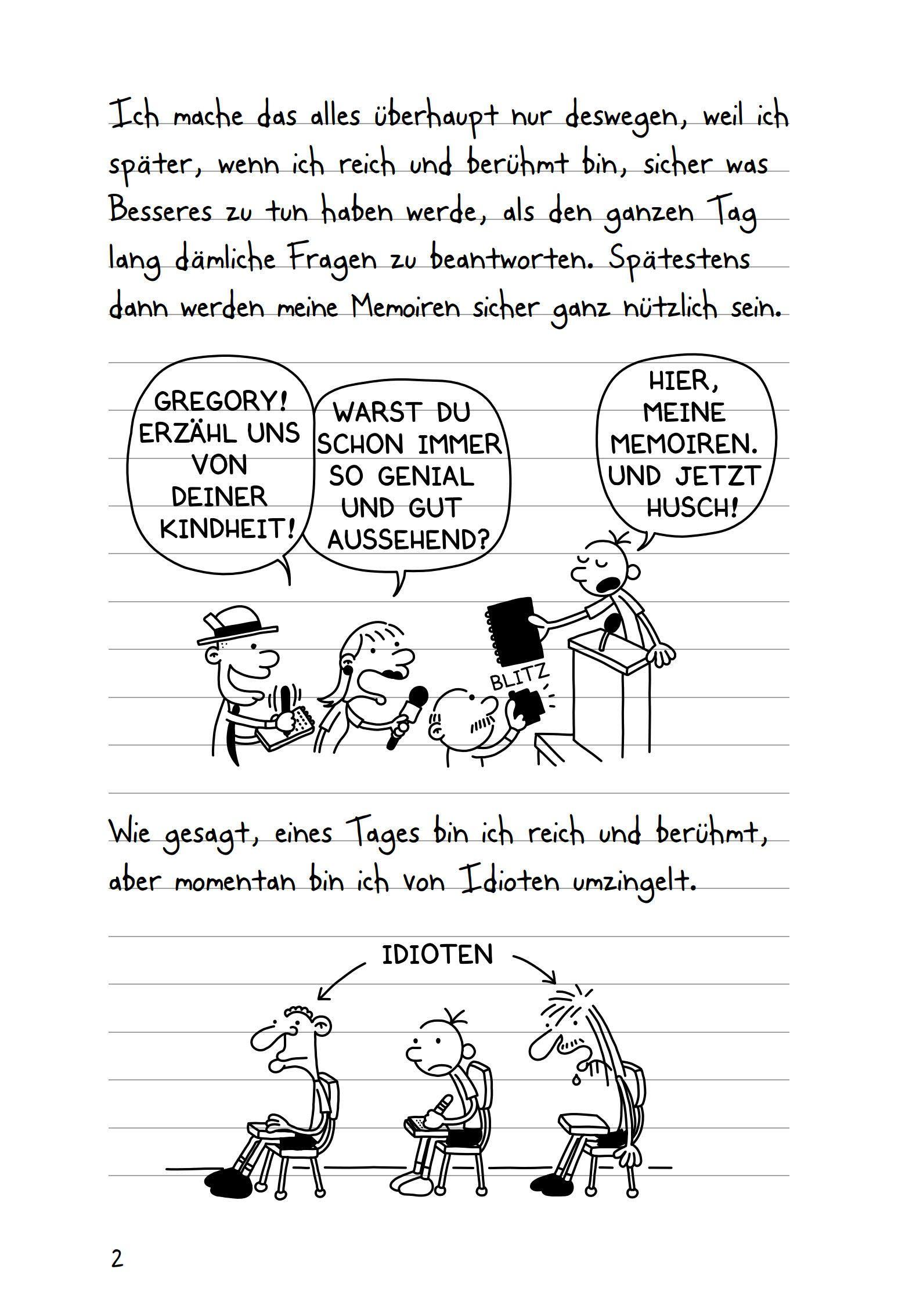 Beispielinhalt (Bild) Gregs Tagebuch 01. Von Idioten umzingelt!
