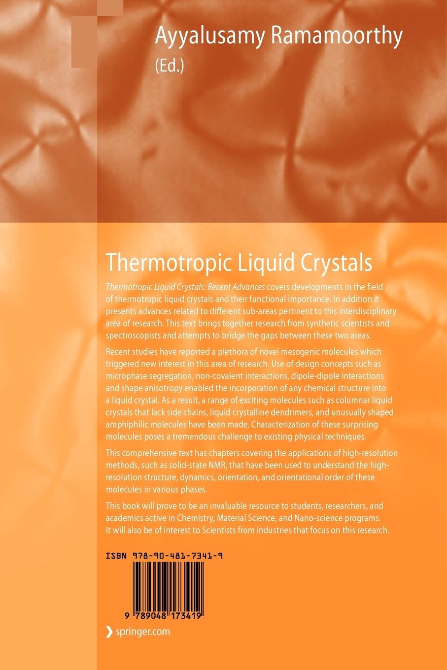 Rückseitencover Thermotropic Liquid Crystals