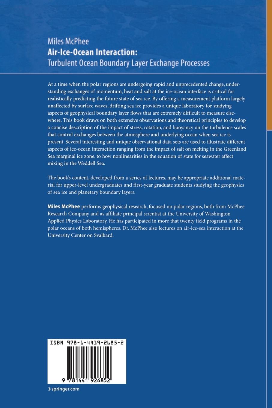 Rückseitencover Air-Ice-Ocean Interaction