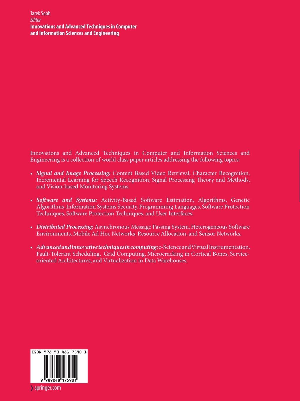 Rückseitencover Innovations and Advanced Techniques in Computer and Information Sciences and Engineering