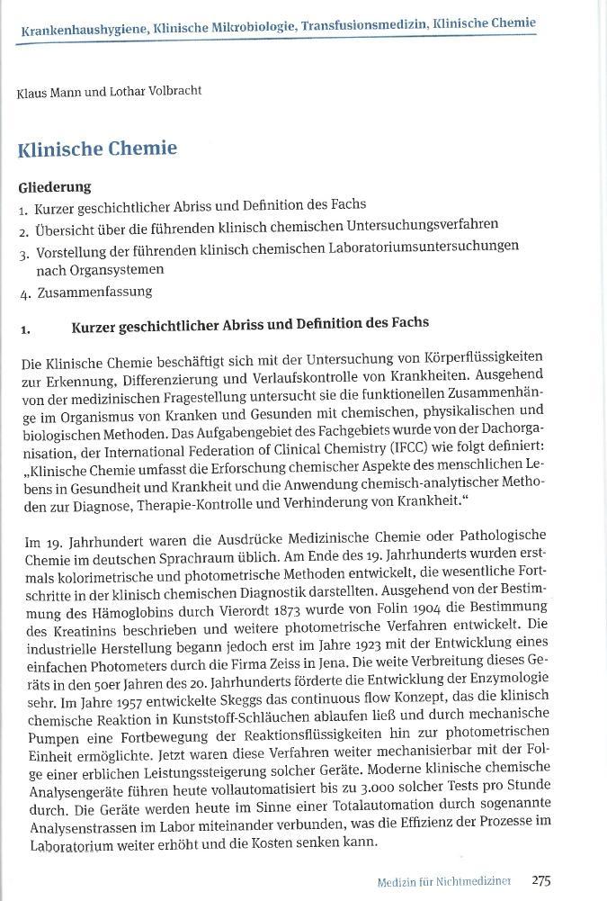 Beispielinhalt (Bild) Medizin für Nichtmediziner