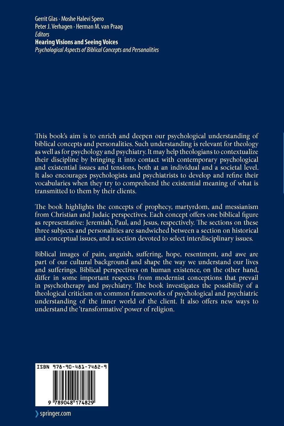 Rückseitencover Hearing Visions and Seeing Voices