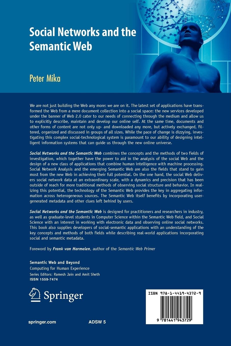 Rückseitencover Social Networks and the Semantic Web