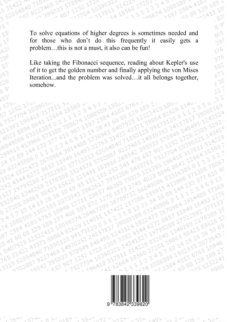 Rückseitencover Solving equations - using modified Fibonacci sequences