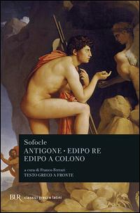 Vorderes Coverbild Antigone-Edipo re-Edipo a Colono. Testo greco a fronte