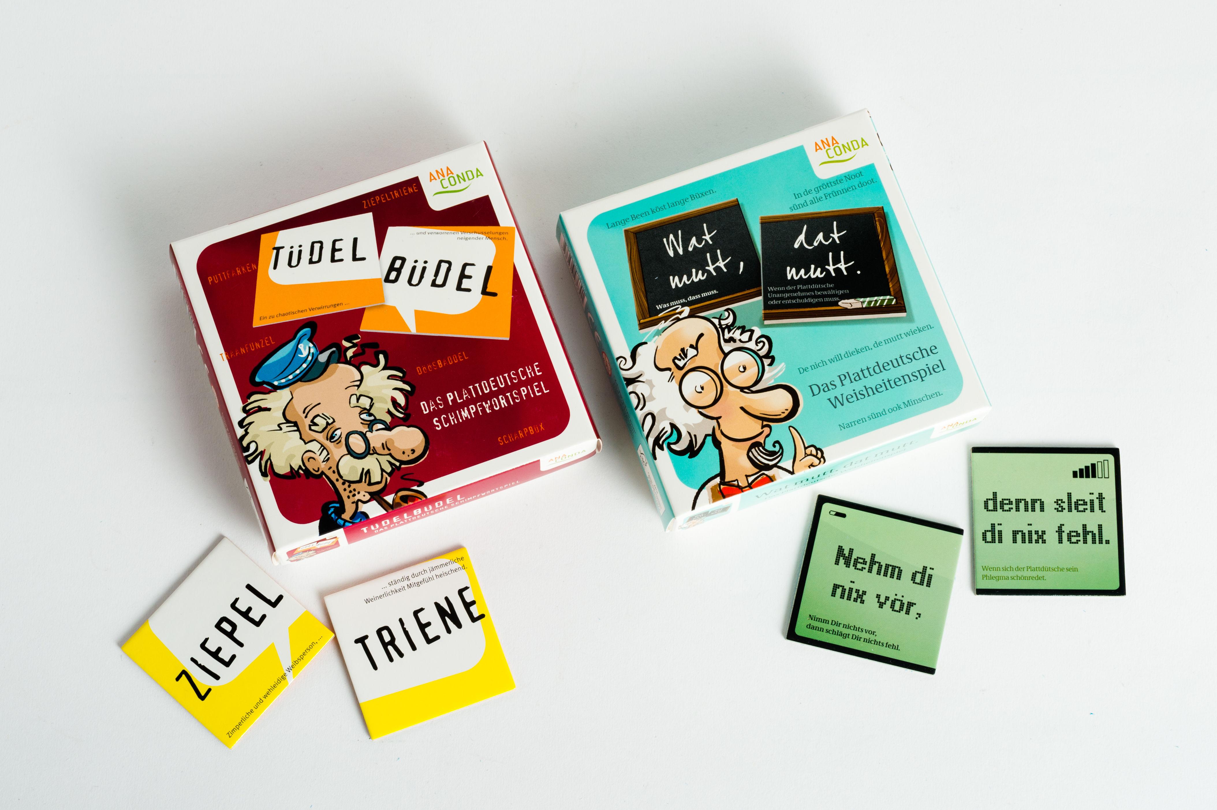 Beispielinhalt (Bild) Wat mutt, dat mutt. Das Plattdeutsche Weisheitenspiel