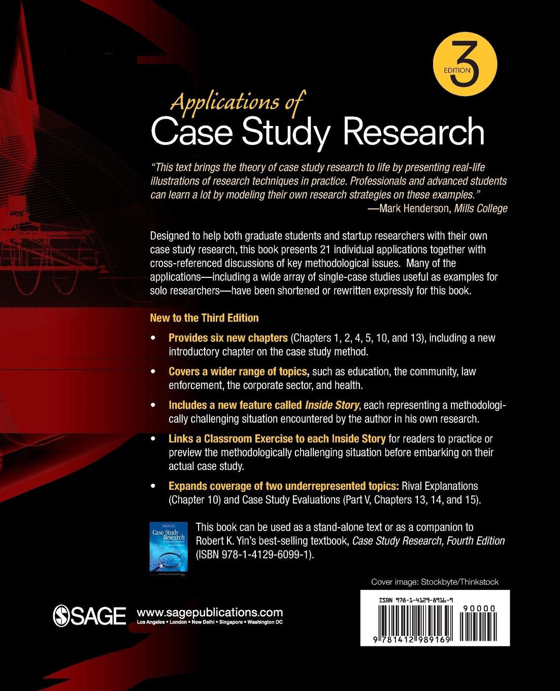 Rückseitencover Applications of Case Study Research