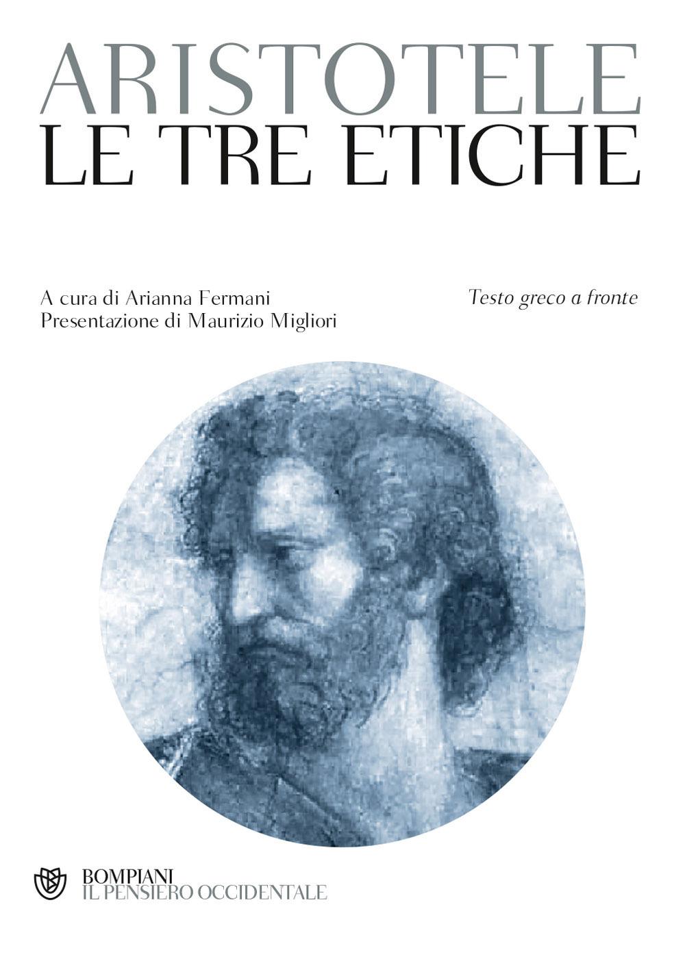 Vorderes Coverbild Le tre etiche. Testo greco a fronte