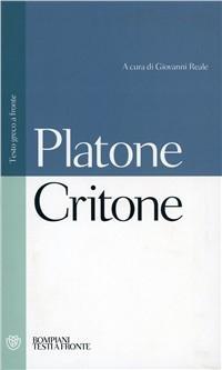 Vorderes Coverbild Critone. Testo greco a fronte