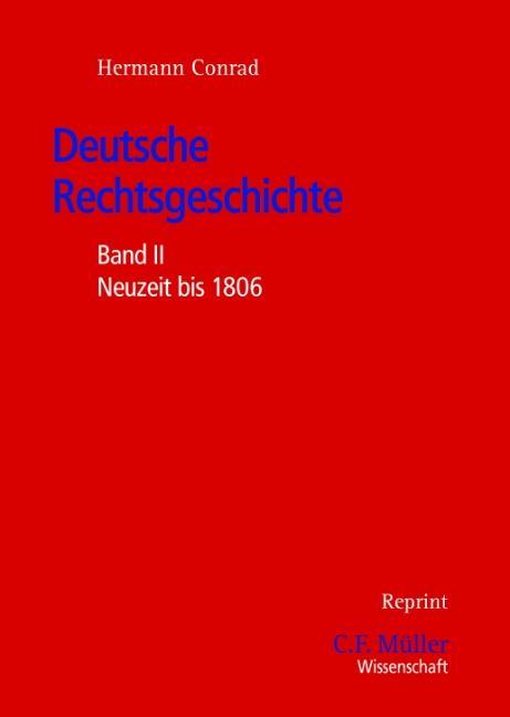 Vorderes Coverbild Deutsche Rechtsgeschichte