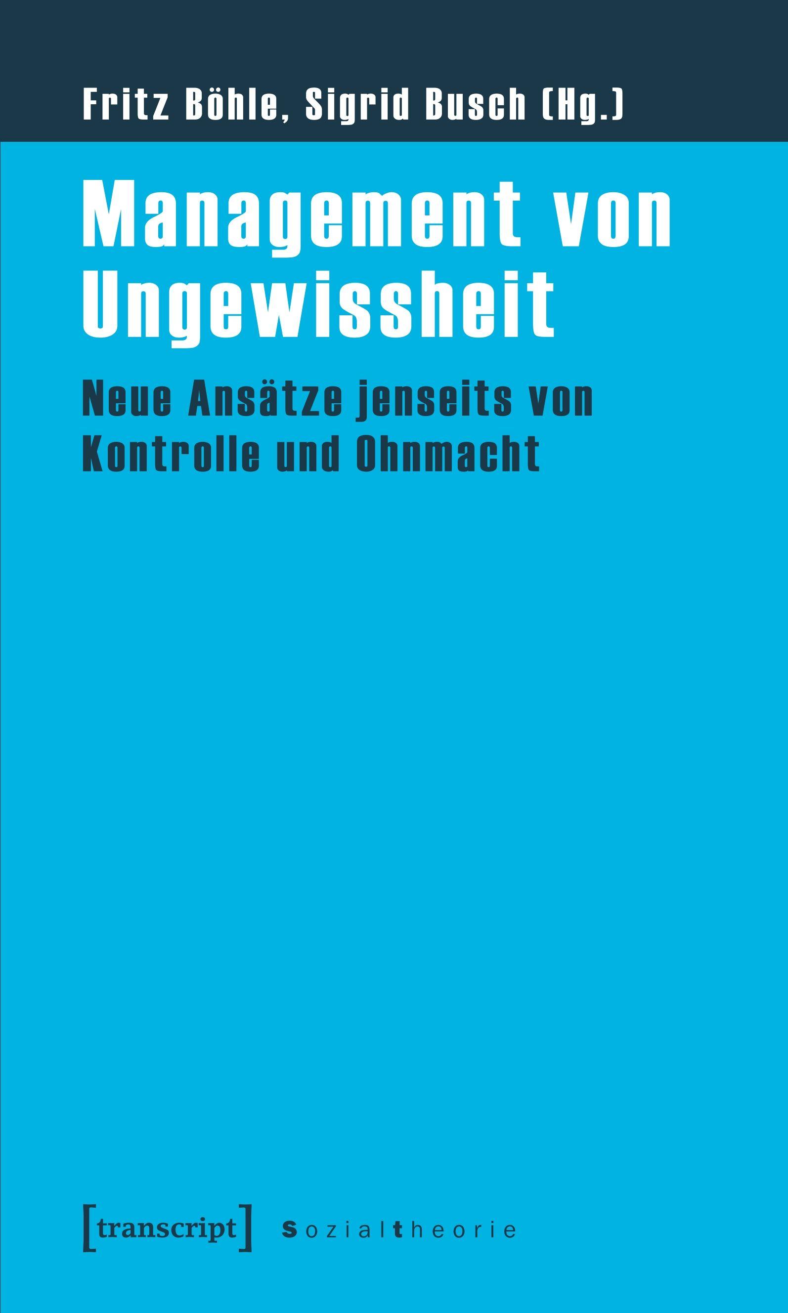 Vorderes Coverbild Management von Ungewissheit