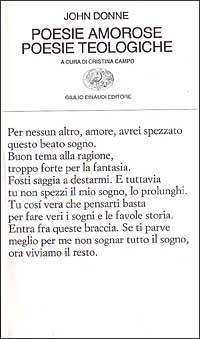 Vorderes Coverbild Poesie amorose. Poesie teologiche