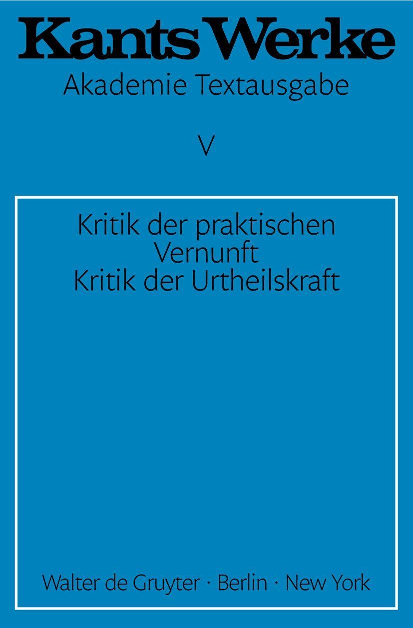 Vorderes Coverbild Kritik der praktischen Vernunft. Kritik der Urteilskraft