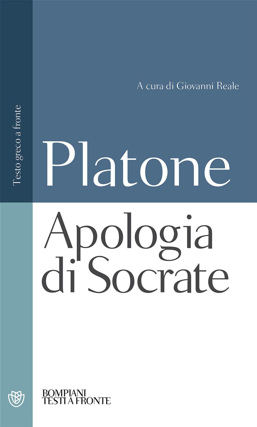 Vorderes Coverbild Apologia di Socrate. Testo greco a fronte