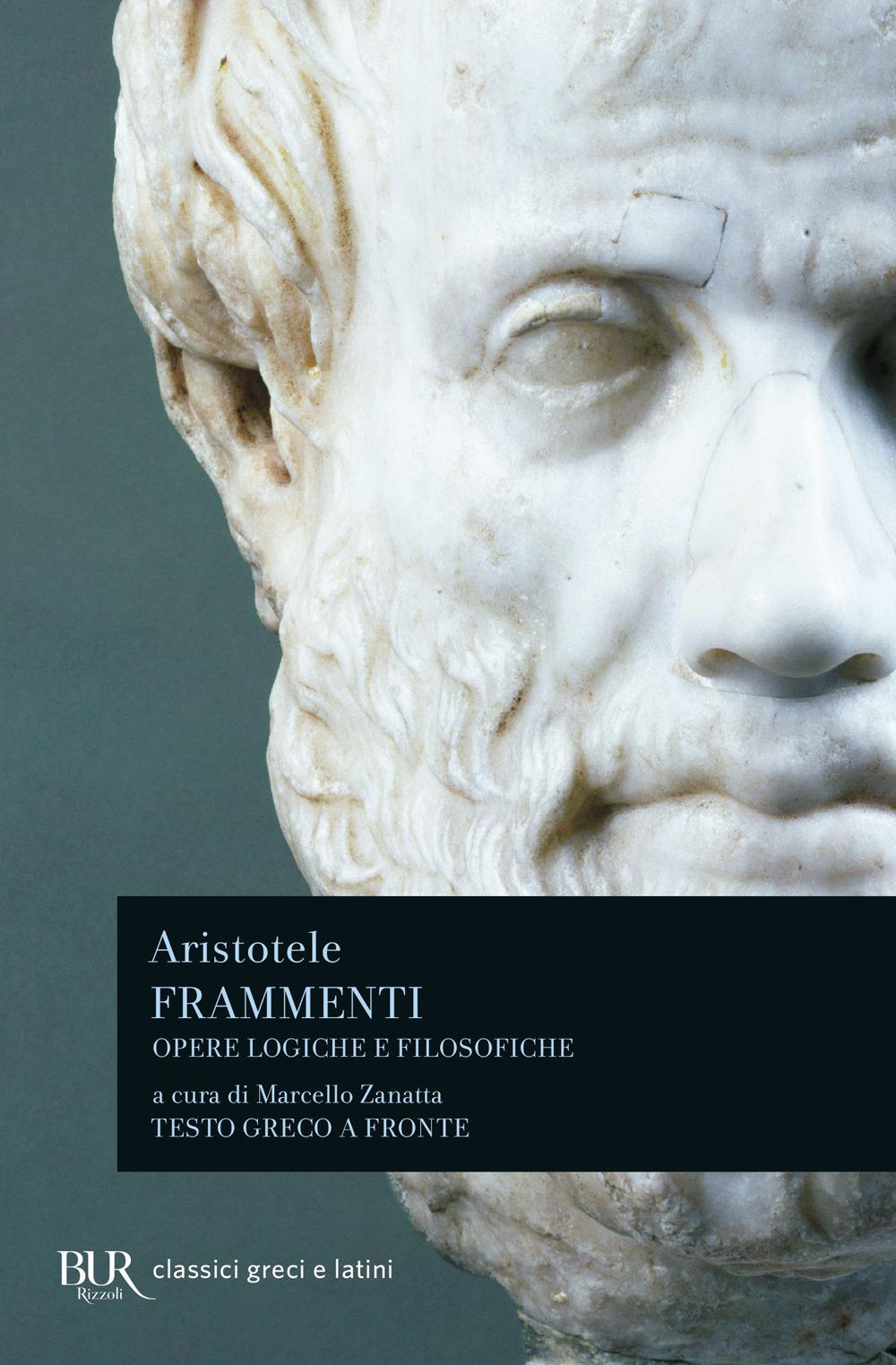 Vorderes Coverbild Frammenti. Opere logiche e filosofiche. Testo greco a fronte