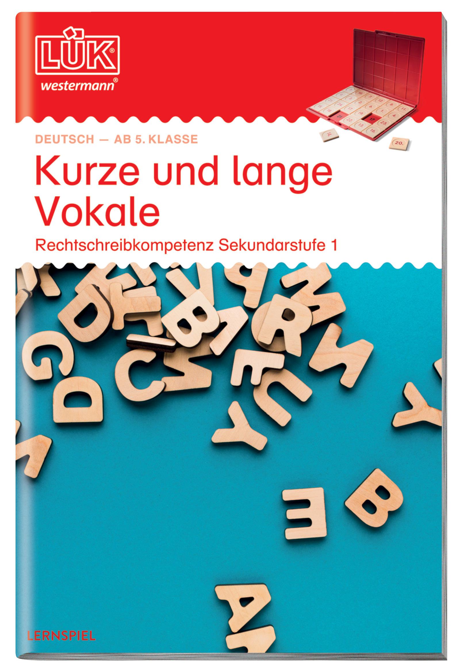 Vorderes Coverbild LÜK. Kurze und lange Vokale. Sekundarstufe I ab 5. Klasse