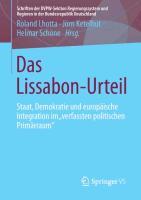 Vorderes Coverbild Das Lissabon-Urteil