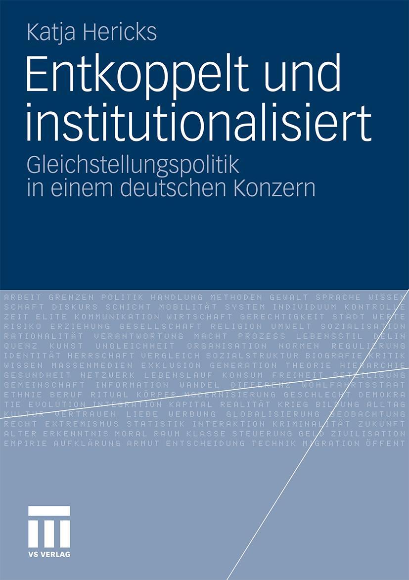 Vorderes Coverbild Entkoppelt und institutionalisiert